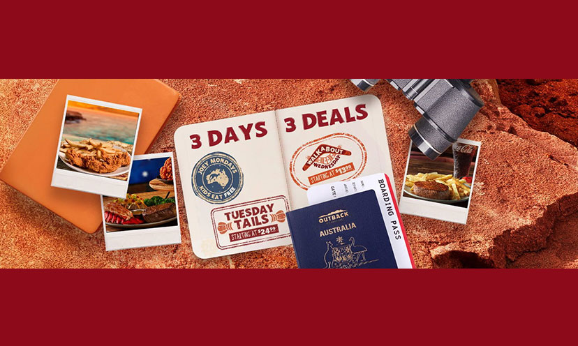 Image promoting Outback's summer food deals