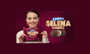 Selena Gomez with her signature limited edition Oreos