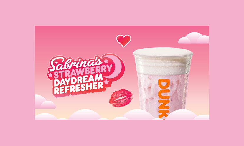 Strawberry Daydream drink at Dunkin'